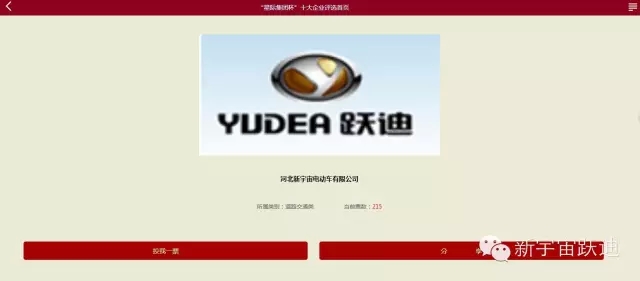 给跃迪投票—2015年度“十大*受关注特种装备企业”评选终端对决已开战！！！